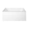 Aqua Eden Alcove Bathtubs, 48 L, 32 W, White, Acrylic VTDE483222R - alternate 1
